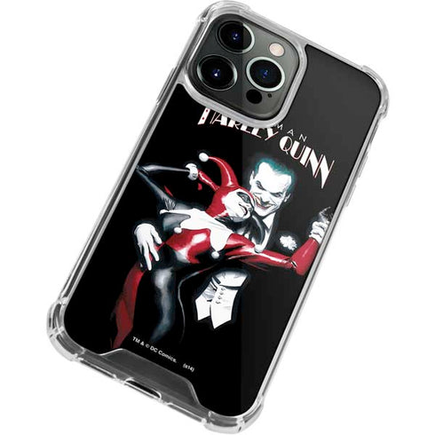 DC Comics The Joker Batman: Harley Quinn Cover #1 Art by Alex Ross. Piece Also known as Tango with Evil iPhone 14 Pro Clear Case